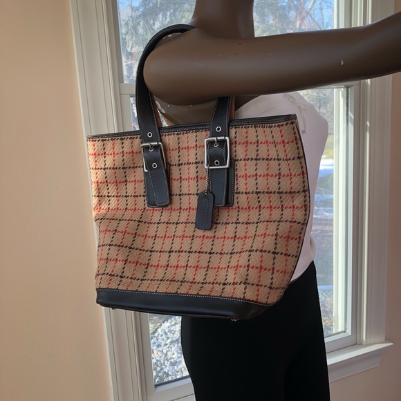 Coach wool tote 👜 - Picture 2 of 9